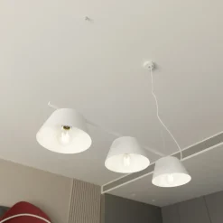 Sklep Kaja Minimalistyczna lampa wisząca nad stół 1338/3 GELATO | Kaja biały Hot