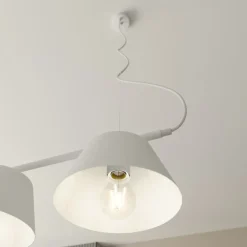 Sklep Kaja Minimalistyczna lampa wisząca nad stół 1338/3 GELATO | Kaja biały Hot