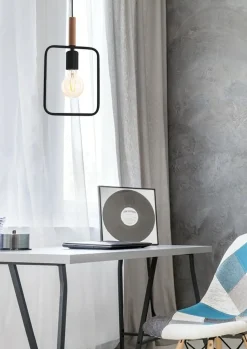 Sklep Kaja Minimalistyczna lampa wisząca do jadalni 31-73501 z serii FRAME | Kaja czarny Sale