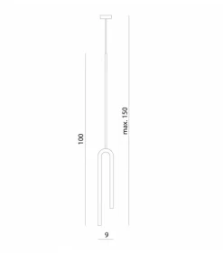 Sklep Kaja Minimalistyczna lampa wisząca do jadalni 66242 FORK | Kaja Oświetlenie Store
