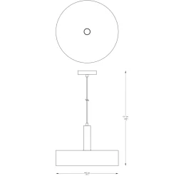 Sklep Kaja Minimalistyczna lampa wisząca do kuchni A8133XL z serii LEO | Kaja Best Sale