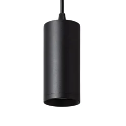Sklep Kaja Minimalistyczna lampa wisząca, czarna tuba ABR-ZSC-GU10 ECHO | Kaja czarny Fashion