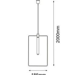 Sklep Kaja Minimalistyczna lampa wisząca do sypialni ANT 8288 FARO | Kaja Cheap