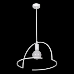 Sklep Kaja Minimalistyczna lampa wisząca do sypialni K-4658 TIGRA | Kaja biały Shop