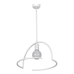 Sklep Kaja Minimalistyczna lampa wisząca do sypialni K-4658 TIGRA | Kaja biały Shop
