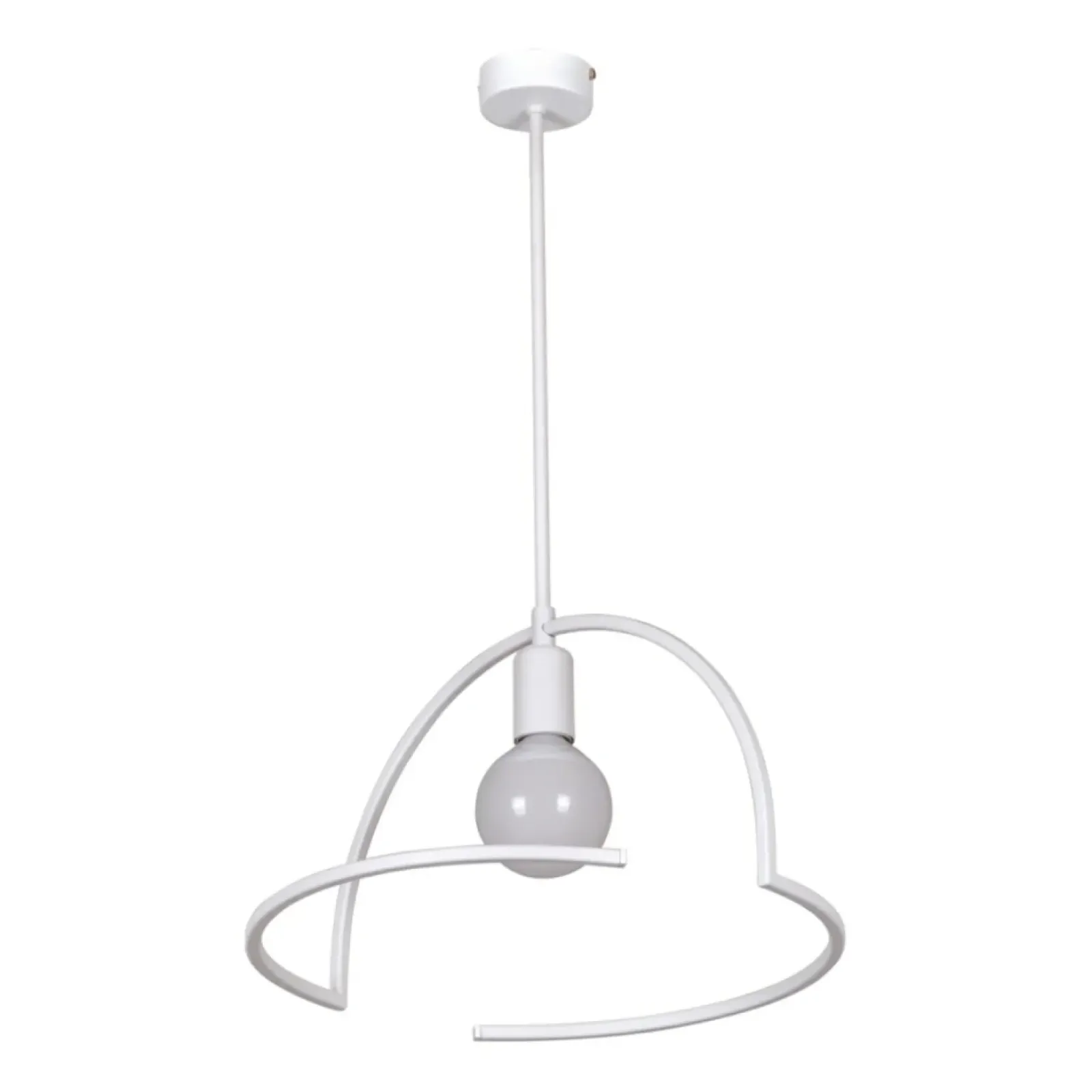 Sklep Kaja Minimalistyczna lampa wisząca do sypialni K-4658 TIGRA | Kaja biały Shop