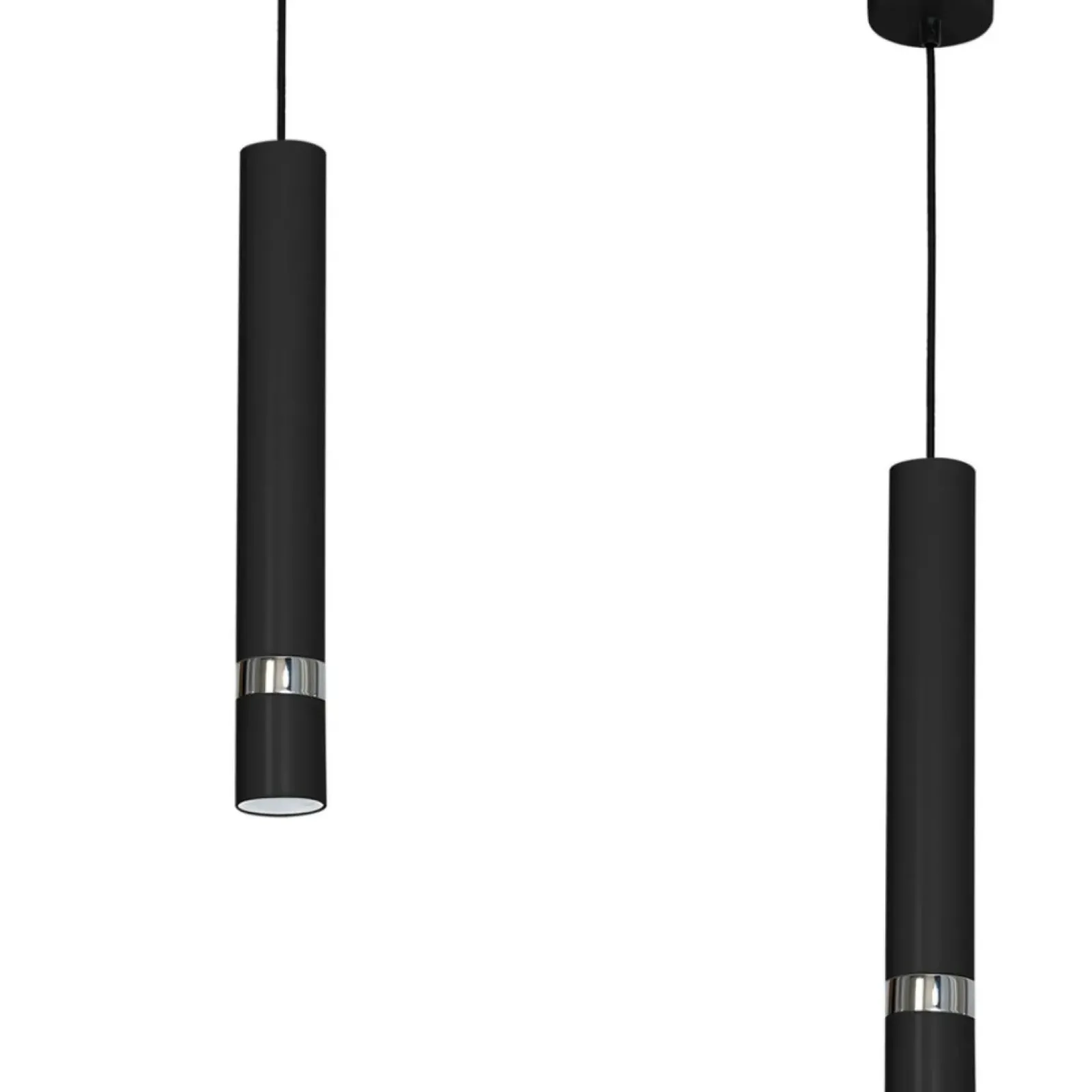 Sklep Kaja Minimalistyczna lampa wisząca, czarna tuba MLP1413 JOKER | Kaja Fashion
