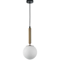 Sklep Kaja Minimalistyczna lampa wisząca PND-2324-1 GD+OPA RAVENA | Kaja Best Sale