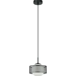 Sklep Kaja Minimalistyczna lampa wisząca ⌀20cm PND-55456-1M-BK z serii LOMICA Fashion