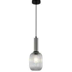 Sklep Kaja Minimalistyczna lampa wisząca PND-5588-1M-SC+CL ANTIOLA | Kaja Discount