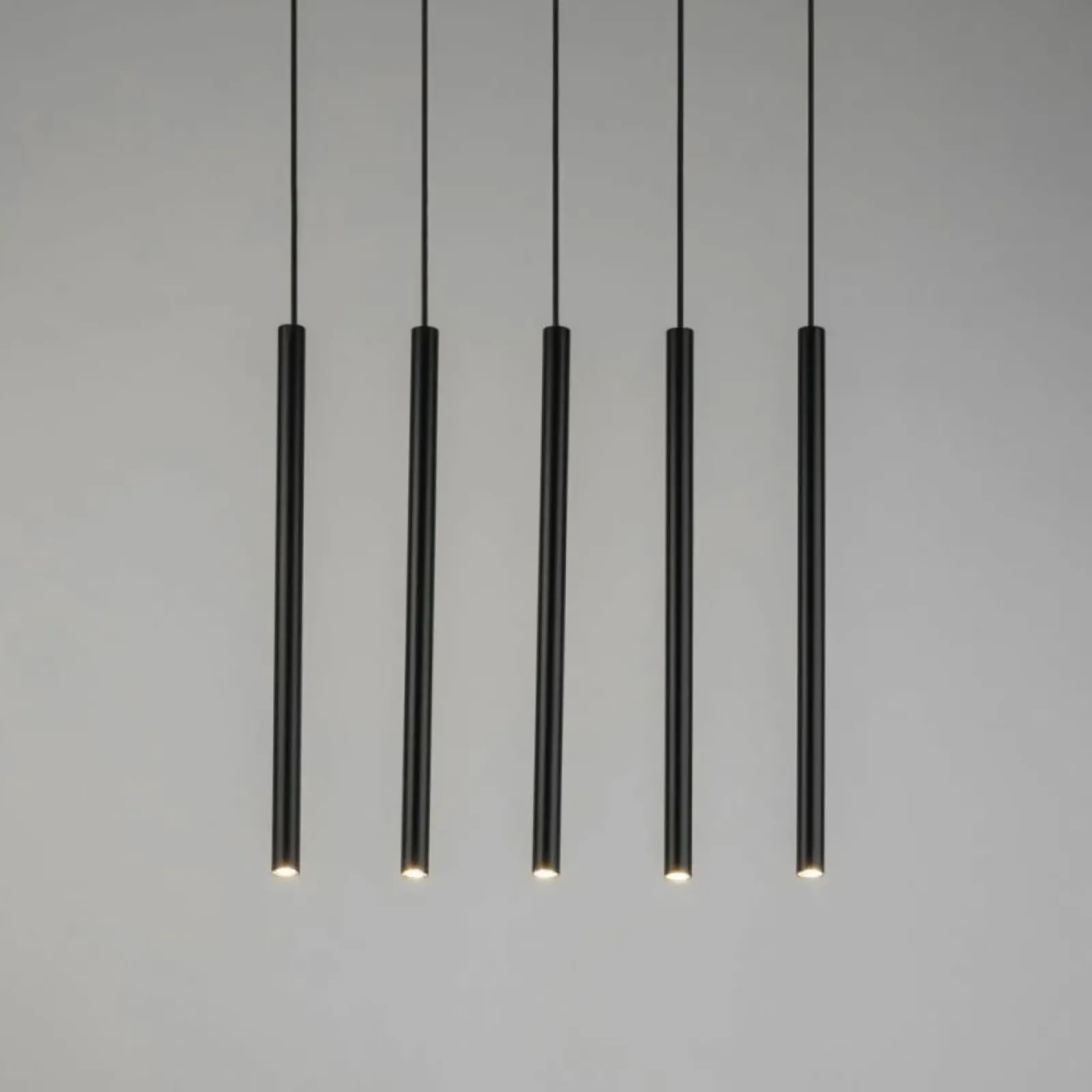 Sklep Kaja Minimalistyczna lampa wisząca z wąskimi tubami SIG 33615 SOPEL | Kaja czarny Flash Sale