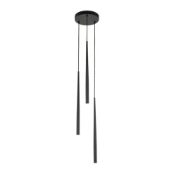 Sklep Kaja Minimalistyczna lampa wisząca z tubami TK 10113 PIANO BLACK | Kaja Store