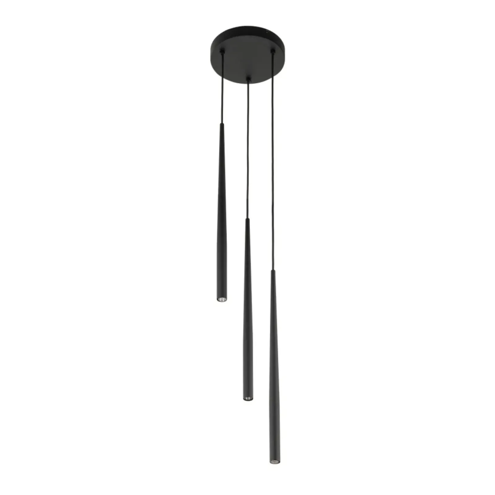 Sklep Kaja Minimalistyczna lampa wisząca z tubami TK 10113 PIANO BLACK | Kaja Store
