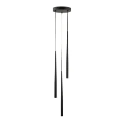 Sklep Kaja Minimalistyczna lampa wisząca z tubami TK 10113 PIANO BLACK | Kaja Store