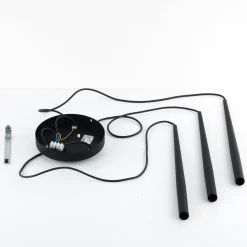 Sklep Kaja Minimalistyczna lampa wisząca z tubami TK 10113 PIANO BLACK | Kaja Store