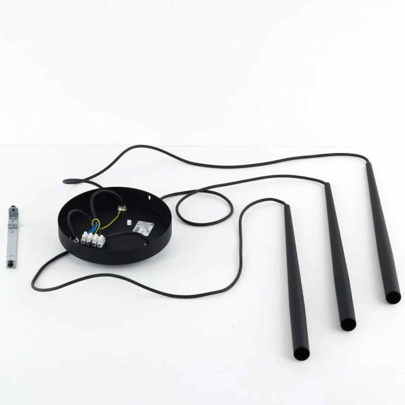 Sklep Kaja Minimalistyczna lampa wisząca z tubami TK 10113 PIANO BLACK | Kaja Store