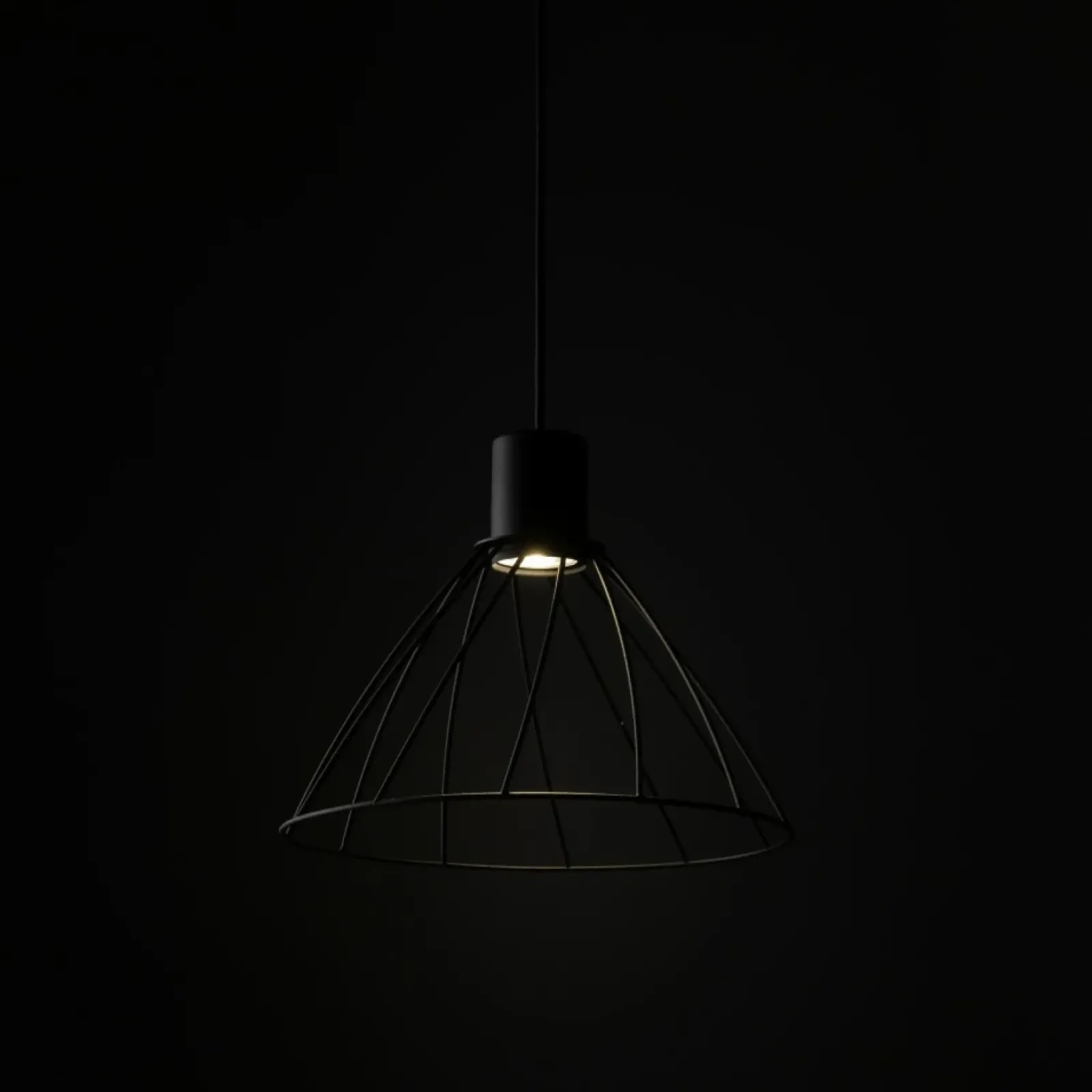 Sklep Kaja Minimalistyczna lampa wisząca z drutu TK 10160 MODESTO BLACK | Kaja Clearance