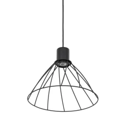 Sklep Kaja Minimalistyczna lampa wisząca z drutu TK 10160 MODESTO BLACK | Kaja Clearance