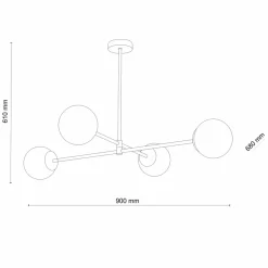 Sklep Kaja Minimalistyczna lampa wisząca do stylowej kuchni TK 4733 - SARIUS Outlet