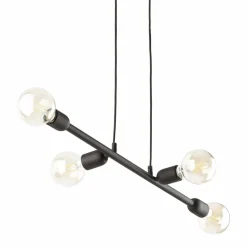 Sklep Kaja Minimalistyczna lampa wisząca na ozdobne żarówki TK 4836 z serii PORTO czarny Fashion