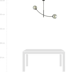 Sklep Kaja Minimalistyczna lampa z ciemnymi kloszami 1100/2 HUNTER | Kaja Cheap