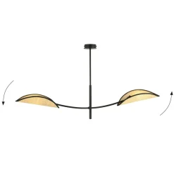 Sklep Kaja Minimalistyczna lampa z ozdobnymi abażurami 1108/2 LOTUS | Kaja Best