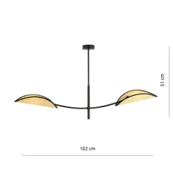 Sklep Kaja Minimalistyczna lampa z ozdobnymi abażurami 1108/2 LOTUS | Kaja Best