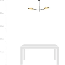 Sklep Kaja Minimalistyczna lampa z ozdobnymi abażurami 1108/2 LOTUS | Kaja Best
