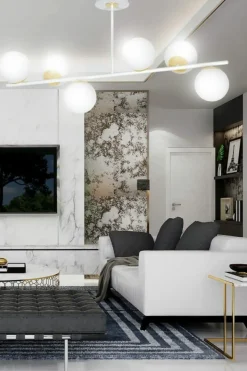 Sklep Kaja Minimalistyczna lampa ze złotymi elementami 1023/6 FLOKI | Kaja Cheap