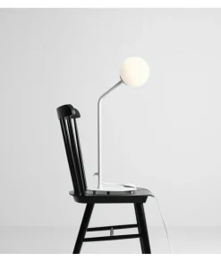 Sklep Kaja Minimalistyczna lampka stołowa z okrągłym kloszem 1064B z serii PURE* Nowoczesne Lampki Stołowe