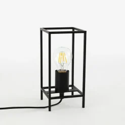 Sklep Kaja Minimalistyczna lampka stołowa TB-3343-1S-BK MELANDO | Kaja* Nowoczesne Lampki Stołowe