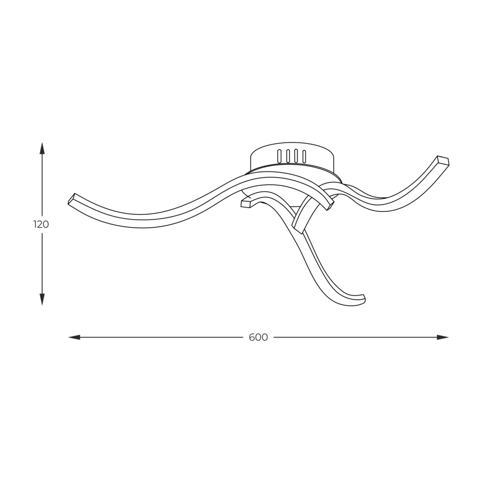 Sklep Kaja Minimalistyczna, ledowa lampa sufitowa 20023-3CCH FOCUS | Kaja* Plafony Nowoczesne|Lampy Led