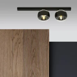 Sklep Kaja Minimalistyczna listwa ze szklanymi kloszami 1123/2 FIT | Kaja* Plafony Nowoczesne