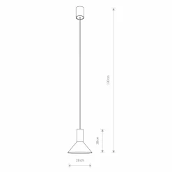 Sklep Kaja Minimalistyczna, loftowa lampa wisząca 8105 HERMANOS | Kaja czarny Outlet
