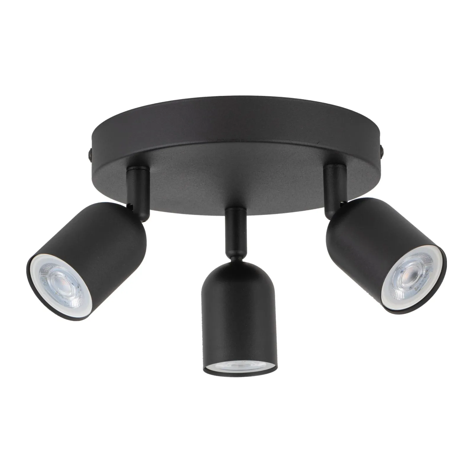 Sklep Kaja Minimalistyczna, okrągła, czarna lampa z reflektorami TK 4760 TOP* Plafony Nowoczesne