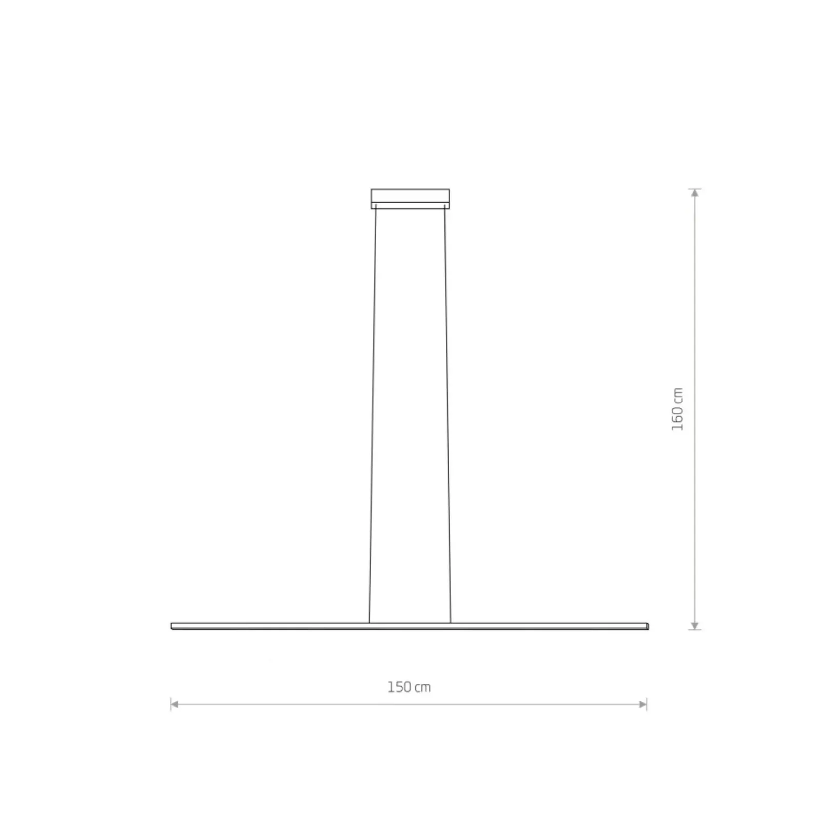 Sklep Kaja Minimalistyczna, pozioma listwa LED nad stół 11400 BAR LED | Kaja Discount