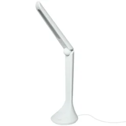 Sklep Kaja Minimalistyczna, prosta lampka LED K-MT-205 BIAŁY ASTON | Kaja* Lampki Biurkowe|Lampy Led