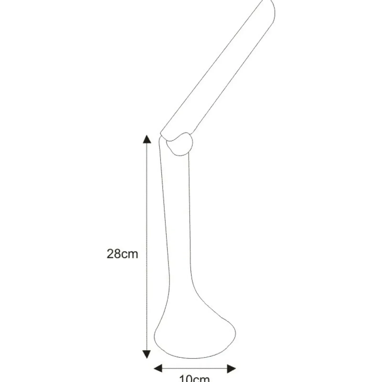 Sklep Kaja Minimalistyczna, prosta lampka LED K-MT-205 BIAŁY ASTON | Kaja* Lampki Biurkowe|Lampy Led