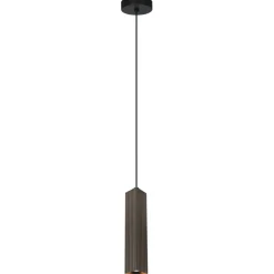 Sklep Kaja Minimalistyczna, prosta lampa wisząca PND-37492-1-BRO TECNO | Kaja New