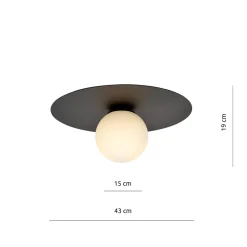 Sklep Kaja Minimalistyczna, punktowa lampa sufitowa 1127/1 SOLAR | Kaja* Plafony Nowoczesne