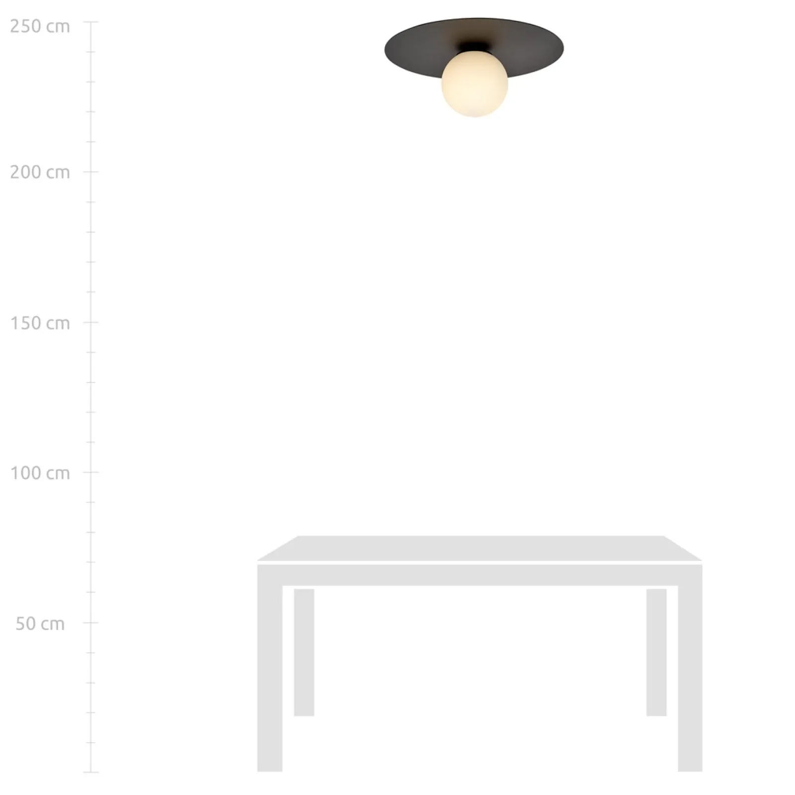 Sklep Kaja Minimalistyczna, punktowa lampa sufitowa 1127/1 SOLAR | Kaja* Plafony Nowoczesne