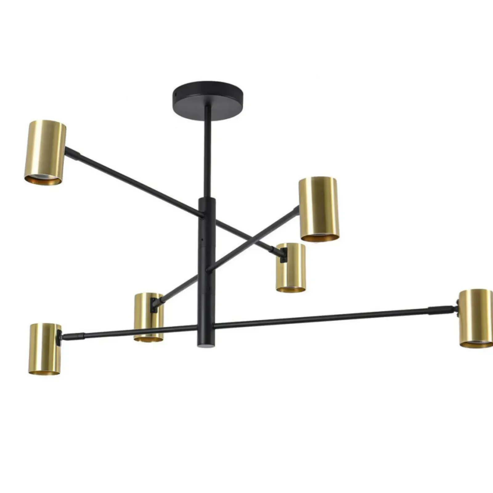 Sklep Kaja Minimalistyczna, regulowana lampa do salonu LP-731/6P GD z serii SNOW Outlet