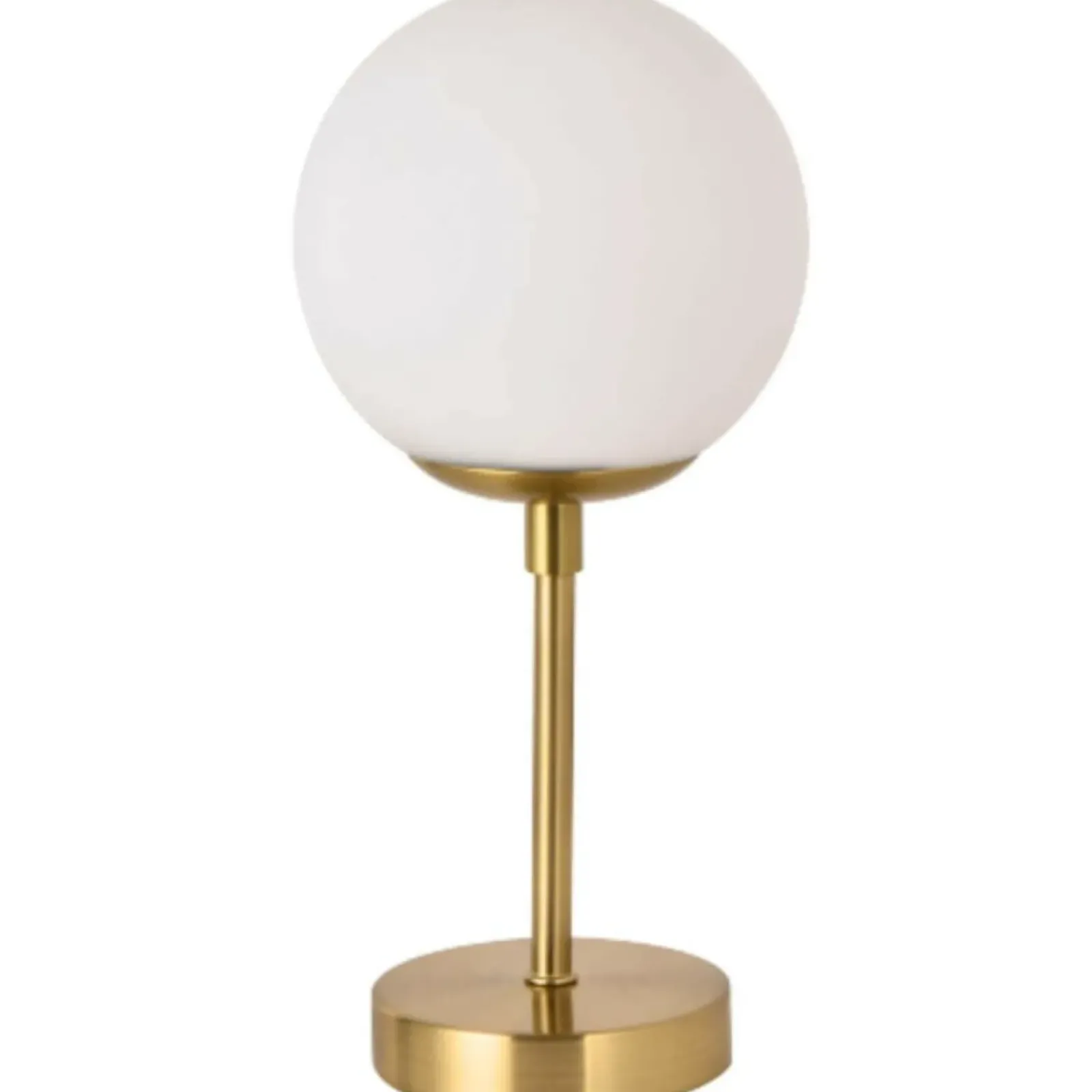 Sklep Kaja Minimalistyczna, złota lampa stołowa z kulą LP-002/1T S z serii DORADO* Nowoczesne Lampki Stołowe
