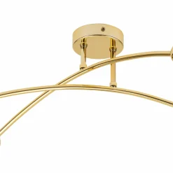 Sklep Kaja Minimalistyczna, złota lampa sufitowa bez kloszy TK 4688 z serii HELIX złoty Sale