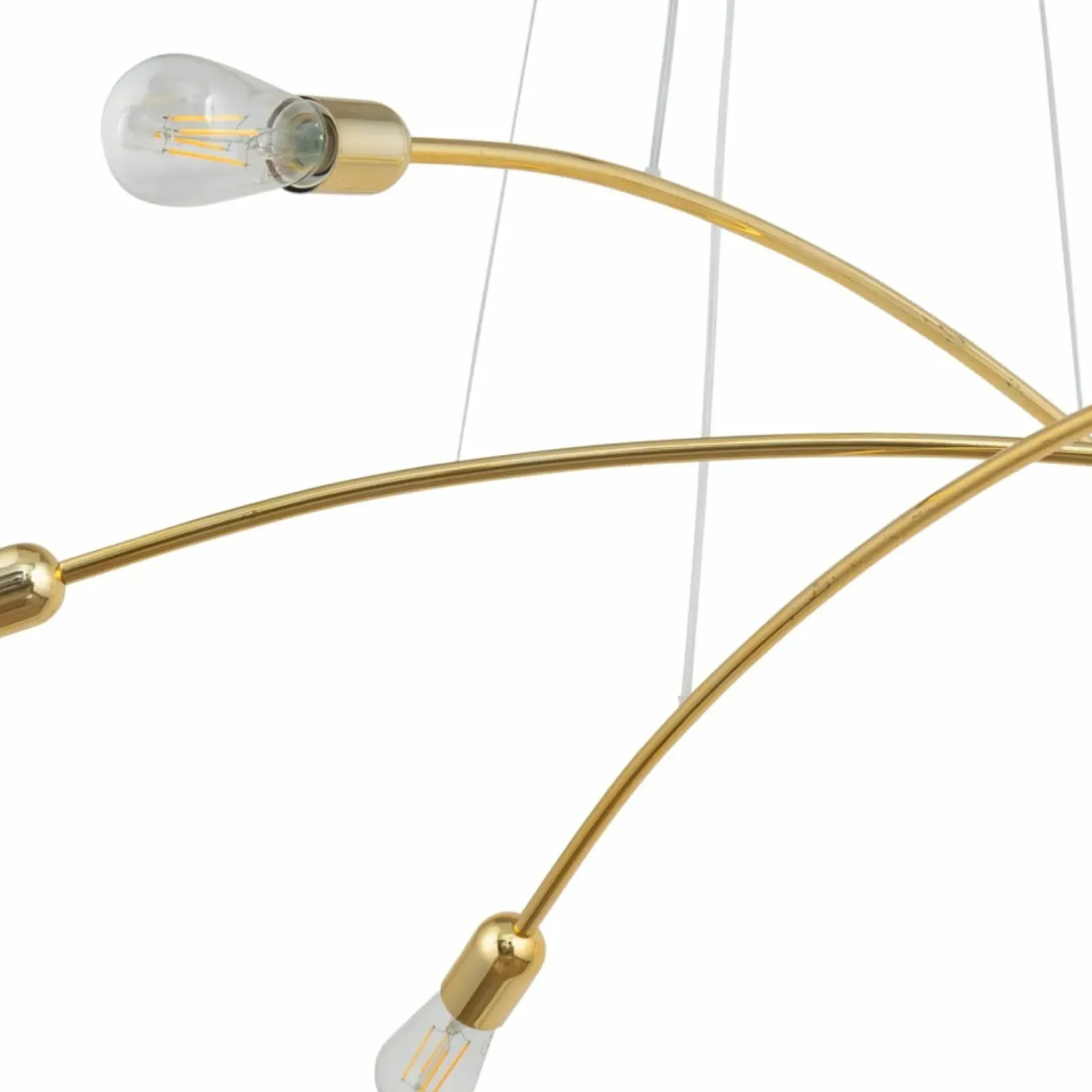 Sklep Kaja Minimalistyczna, złota lampa wisząca bez kloszy TK 5621 z serii HELIX złoty Flash Sale