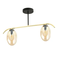 Sklep Kaja Miodowa lampa sufitowa z dwoma kloszami 1281/2 z serii FINES | Kaja Best