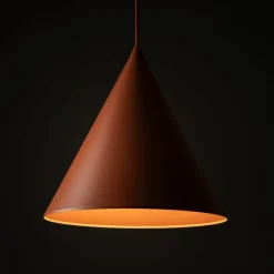 Sklep Kaja Modernistyczna, czerwona lampa stożek ⌀32cm TK 10065 CONO | Kaja Outlet