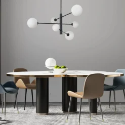 Sklep Kaja Modernistyczna lampa do nowoczesnego salonu LP-002/6P BK - DORADO Cheap