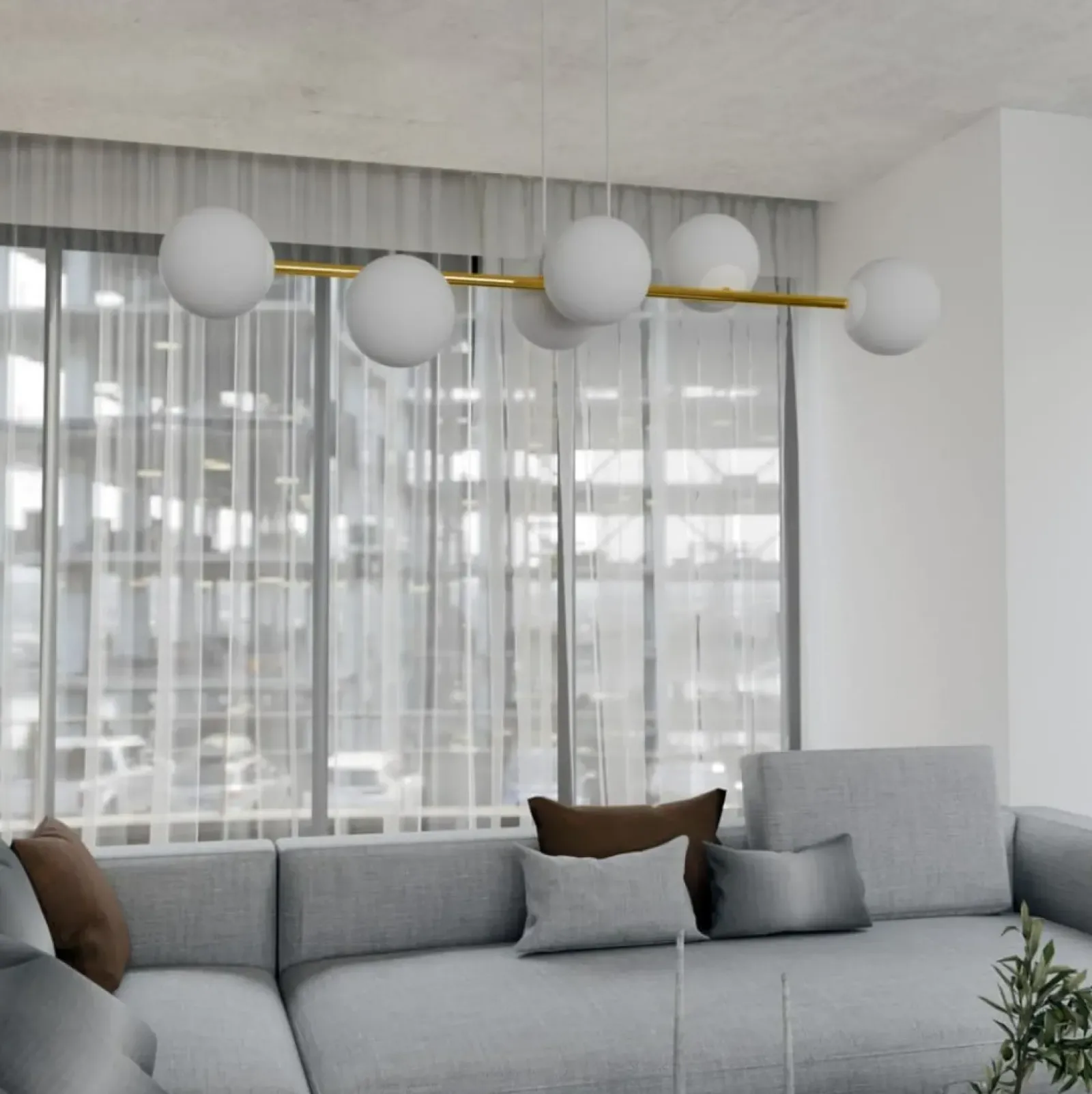Sklep Kaja Modernistyczna lampa wisząca nad stół 1242/6 z serii GRAVITY | Kaja Hot
