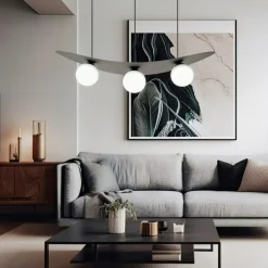 Sklep Kaja Modernistyczna lampa wisząca z białymi kloszami 1301/3 z serii AURA Store